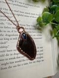 Butterfly Wing and Blue Kyanite Necklace